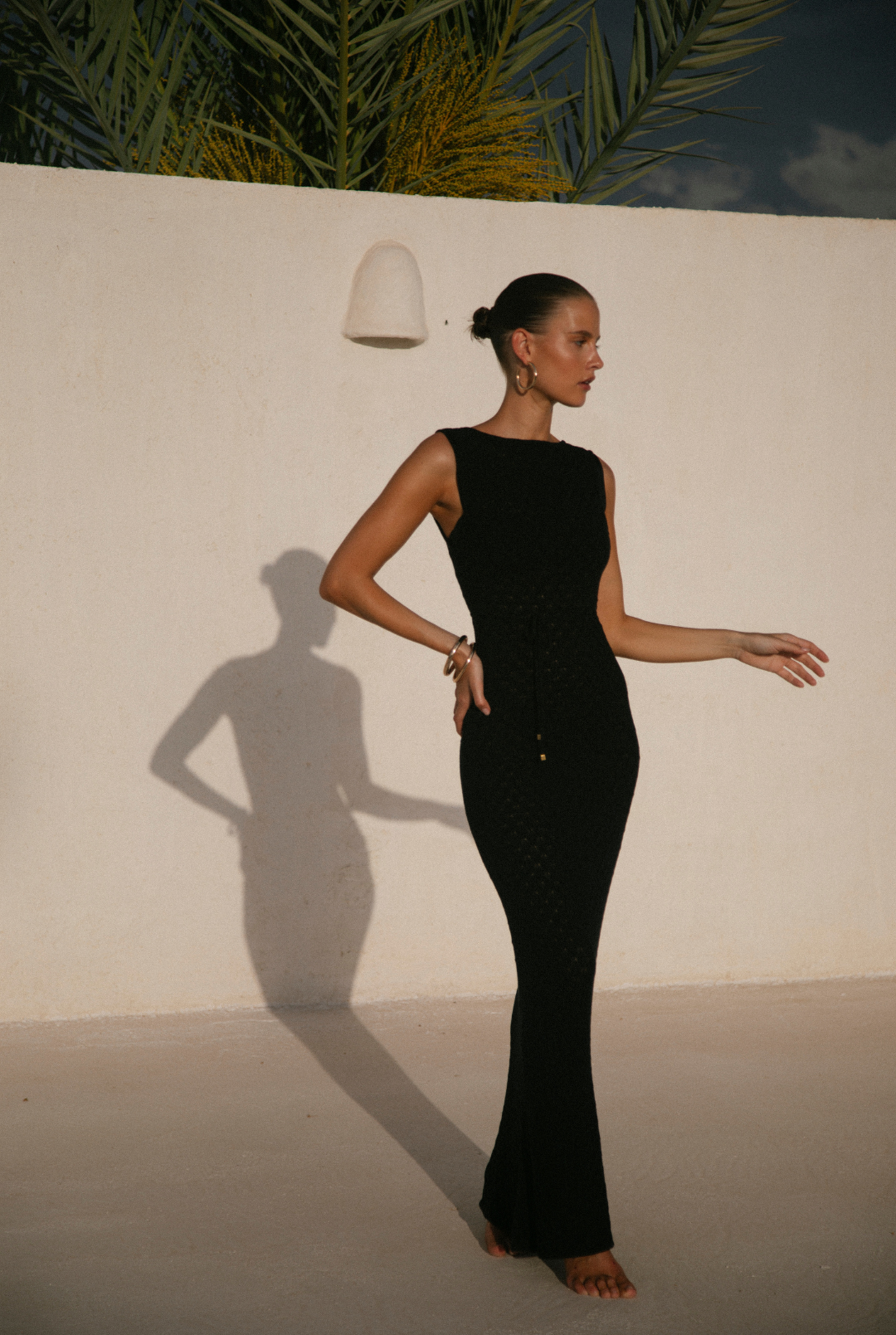 Seychelles Crochet Dress - Black (Reversible)