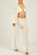 St Barts Pant - Ivory Crinkle