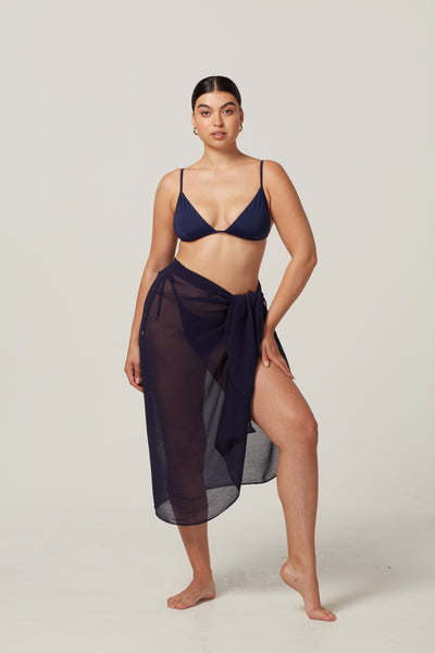 Santorini Sarong - Ocean Blue