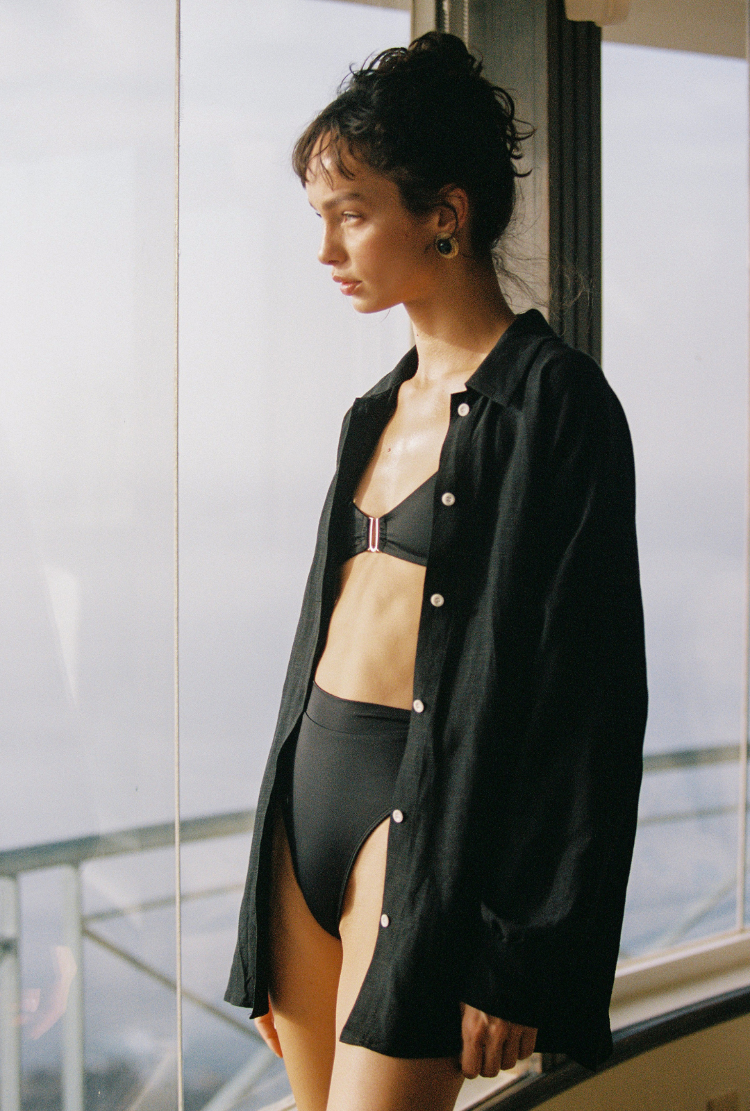 Maldives Linen Shirt - Black