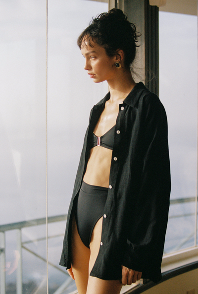 Maldives Linen Shirt - Black