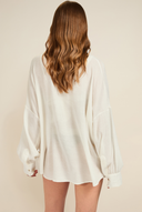 Maldives Shirt - Ivory Crinkle