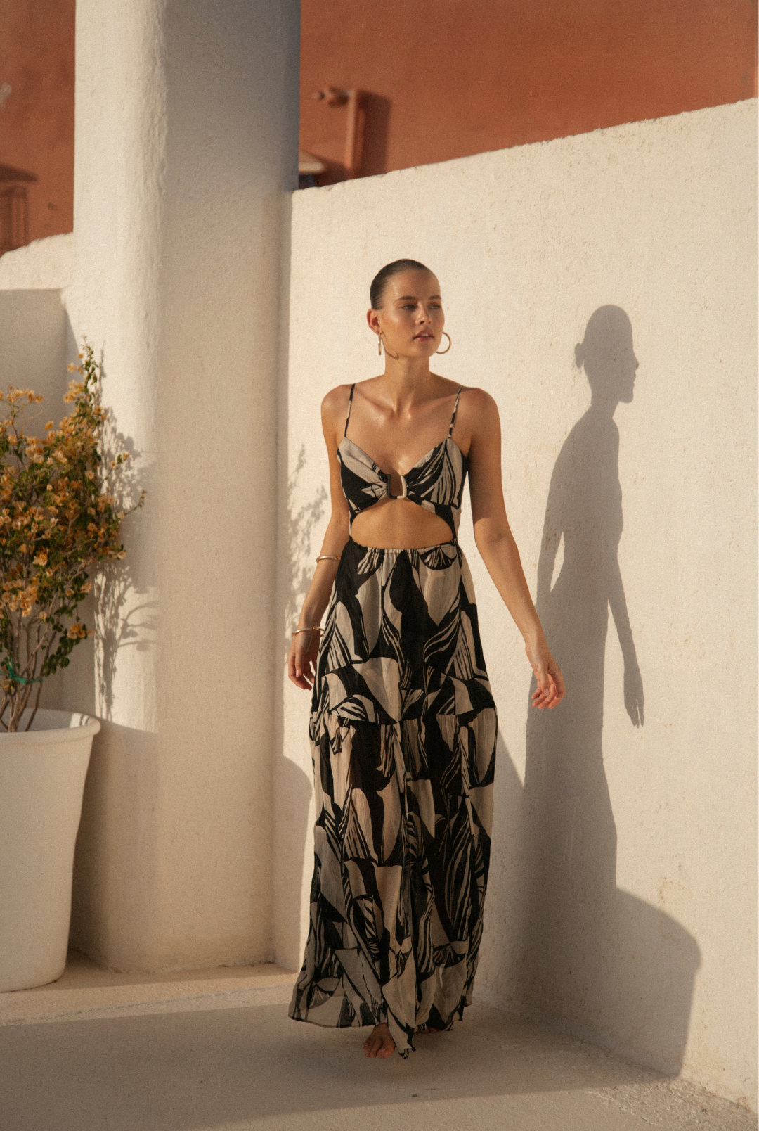 Casablanca Dress - Desert Noir Print