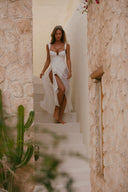 Palm Island Lace Skirt - Bridal White