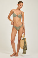 Amalfi Bottom - Navy/Gold Link Print