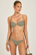 Amalfi Bottom - Navy/Gold Link Print