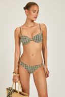 Amalfi Bottom - Navy/Gold Link Print