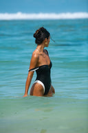Cannes One Piece - Black/Ivory PYRATEX®