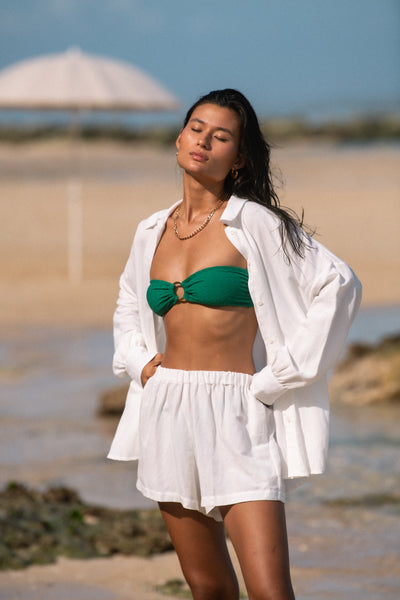 Maldives Linen Short - Ivory