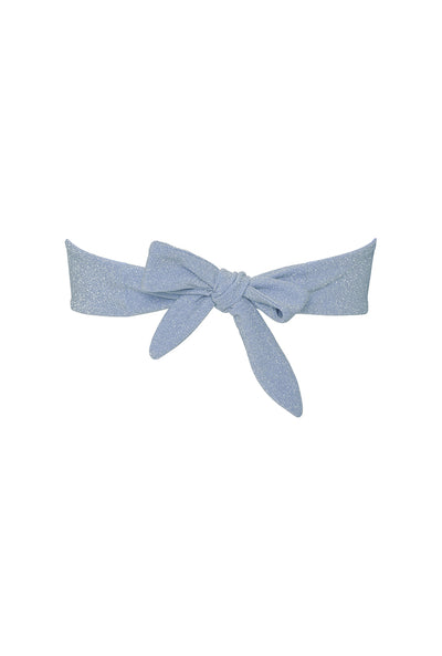 Acapulco Top - Ice Blue Lurex