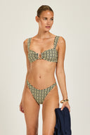 Maui Bottom - Navy/Gold Link Print