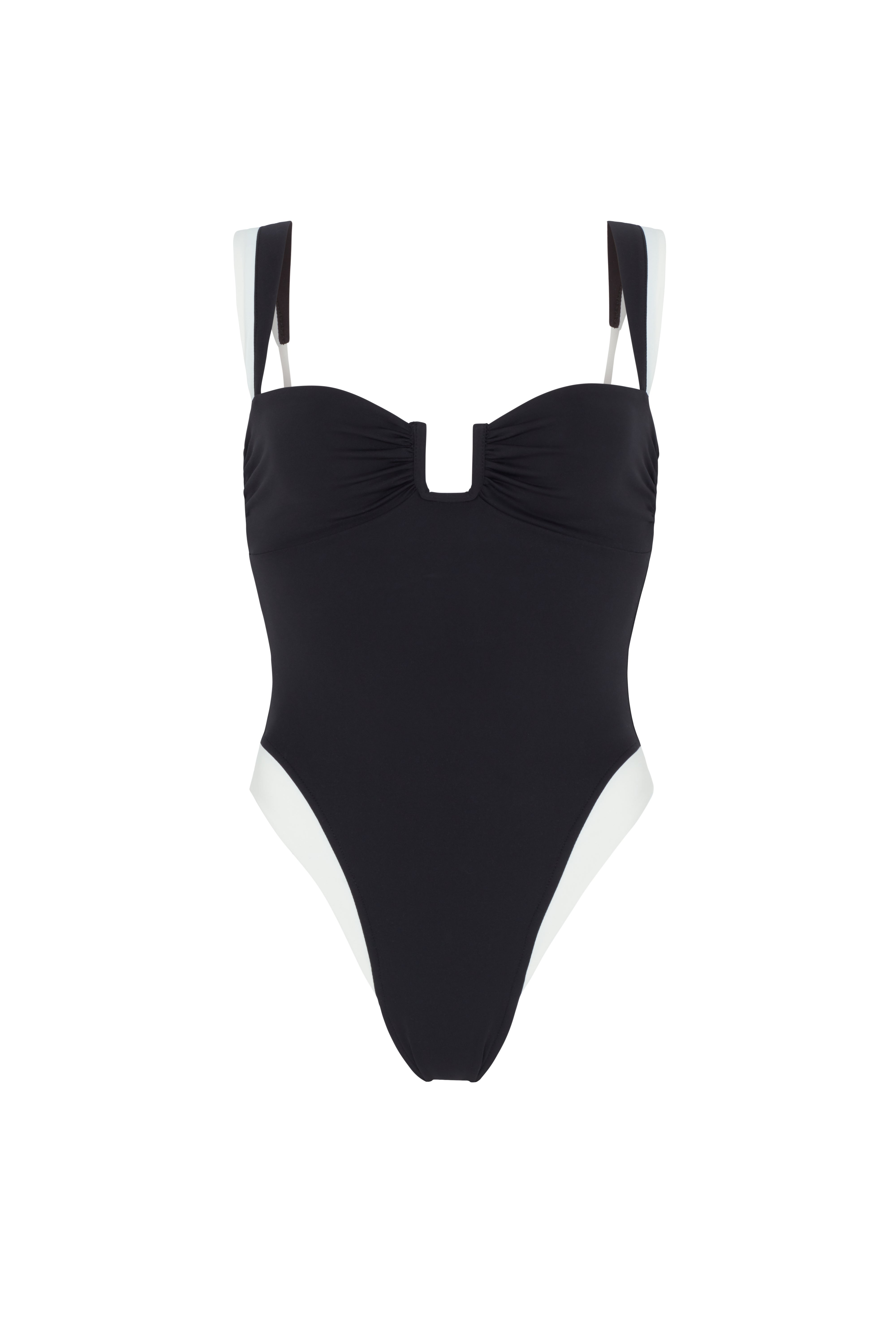 Cannes One Piece - Black/Ivory PYRATEX® – AWAY THAT DAY ™