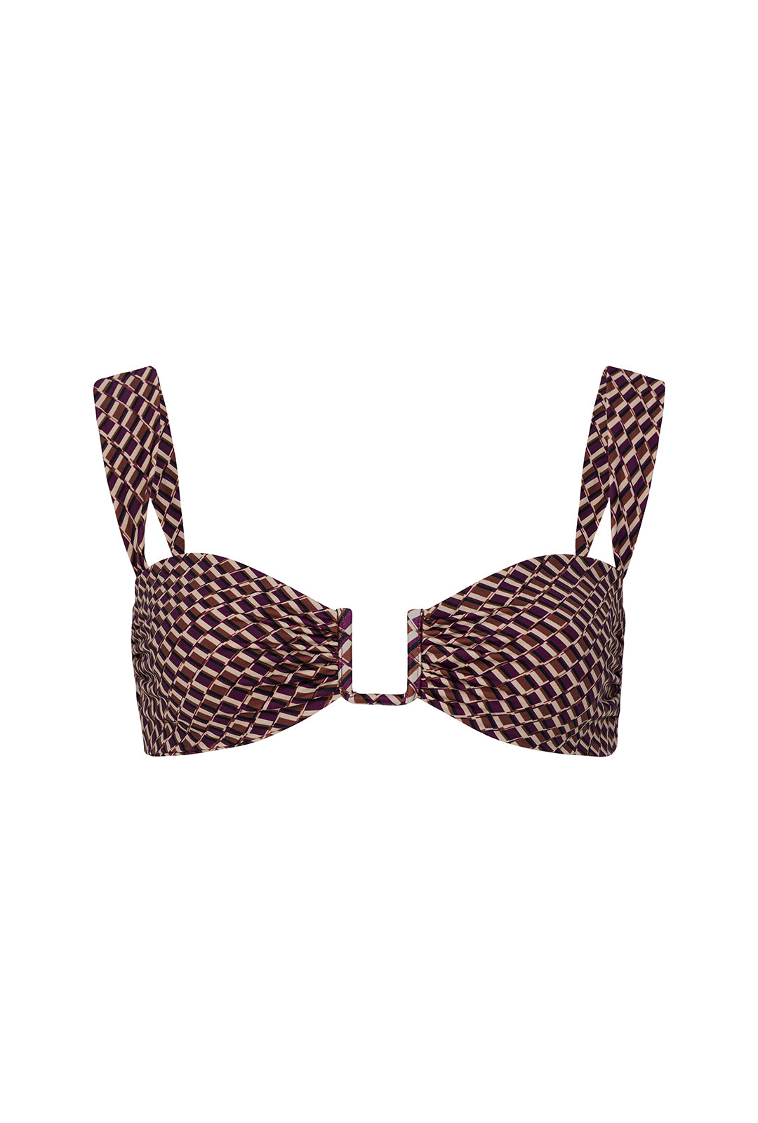 Cannes Top - Vintage Geo Print