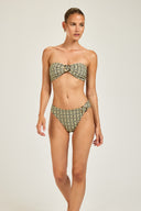 Cayman Island Bottom - Navy/Gold Link Print