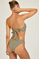 Cayman Island Bottom - Navy/Gold Link Print