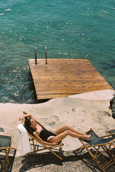 Cannes One Piece - Black/Ivory PYRATEX®