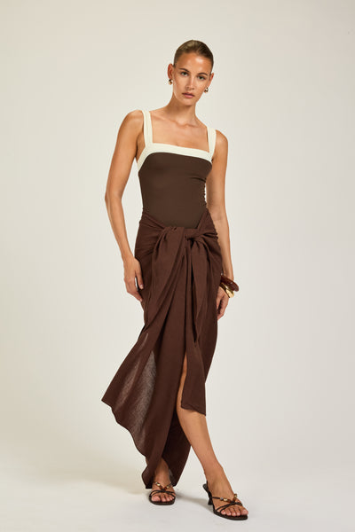 Paros Sarong - Espresso