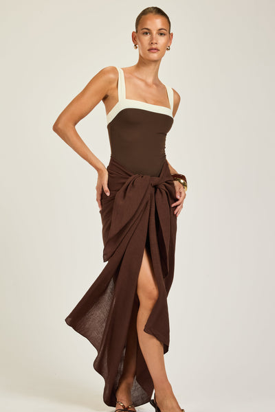 Paros Sarong - Espresso