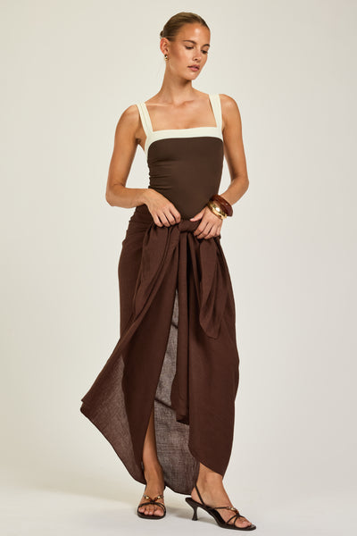 Paros Sarong - Espresso