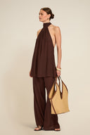 Ibiza Dress - Espresso Crinkle