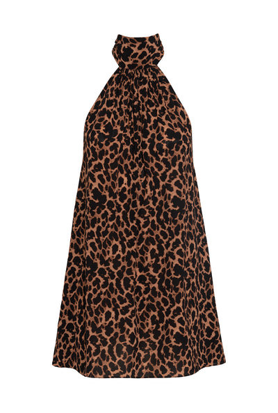Ibiza Dress - Leopard Print