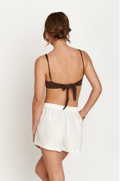 Maldives Linen Short - Ivory