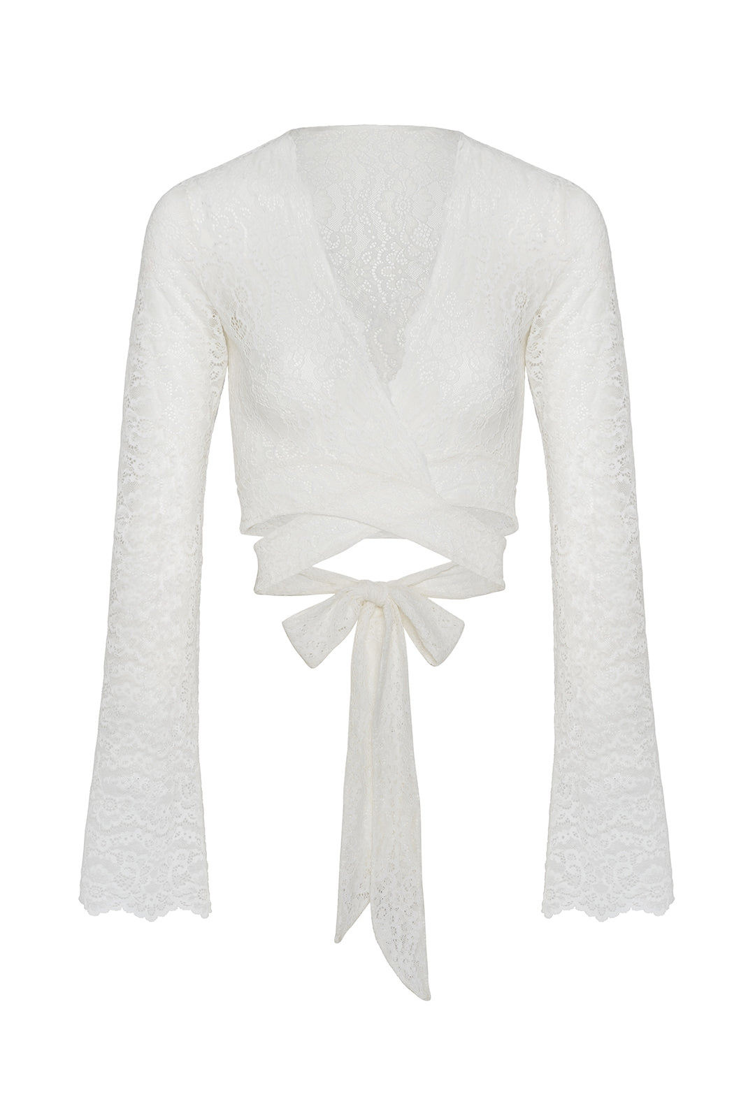 Palm Island Lace Top - Bridal White