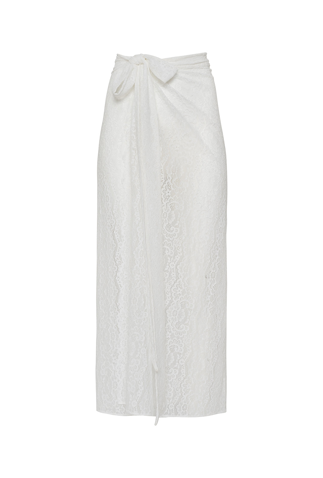 Palm Island Lace Skirt - Bridal White