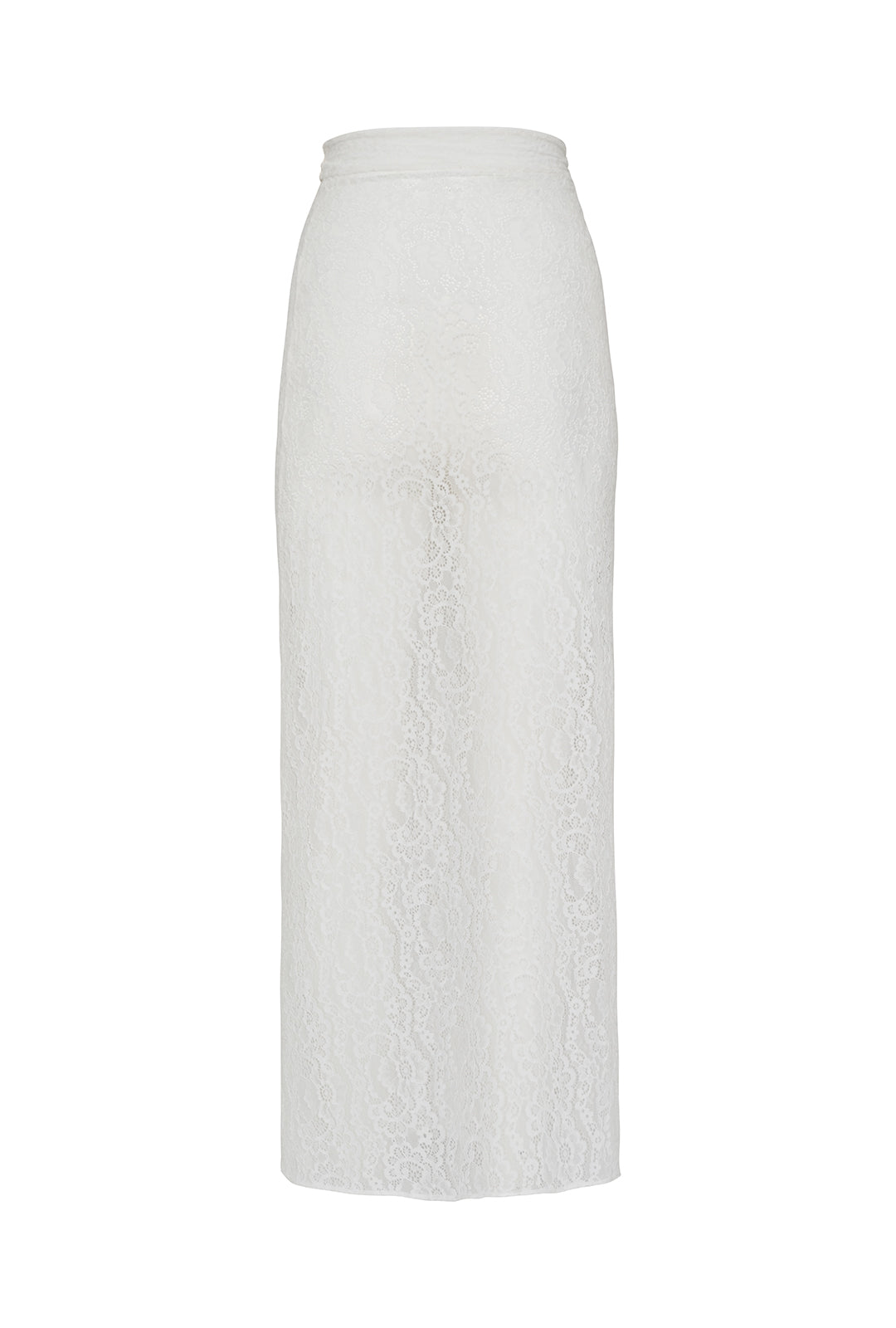 Palm Island Lace Skirt - Bridal White