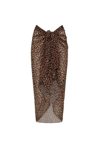 Santorini Sarong - Leopard Print
