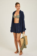 Maldives Short - French Navy Crinkle
