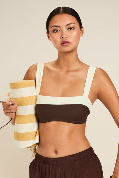 Grenada Top - Espresso/Ivory