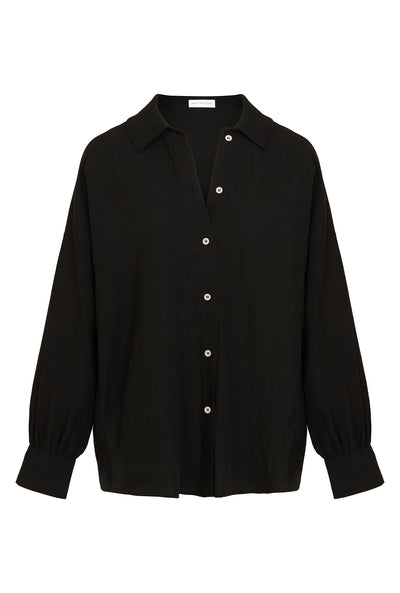 Maldives Linen Shirt - Black
