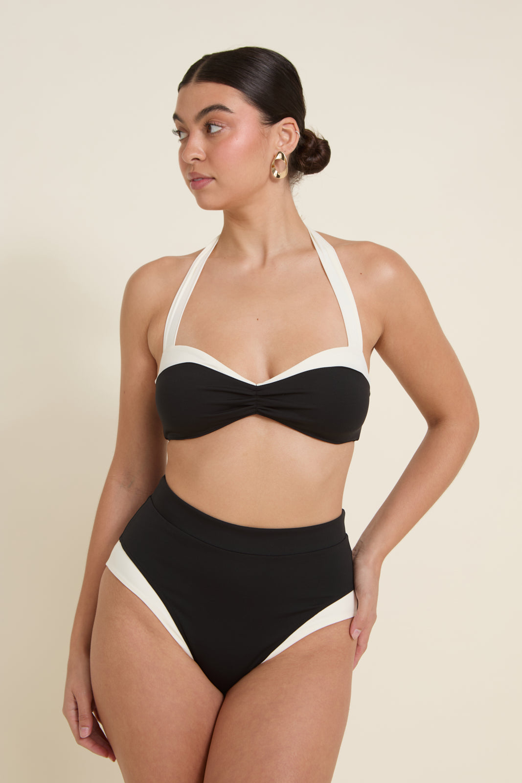 Côte d'Azur Top - Black/Ivory PYRATEX®