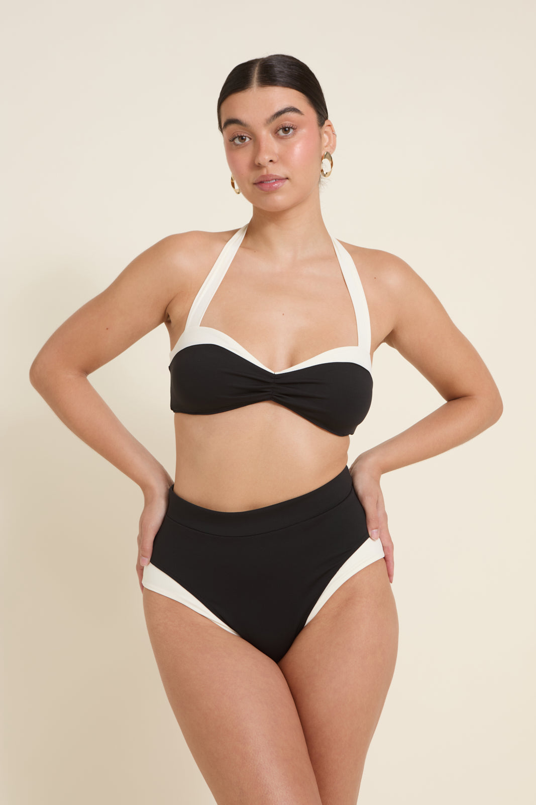 Côte d'Azur Top - Black/Ivory PYRATEX®