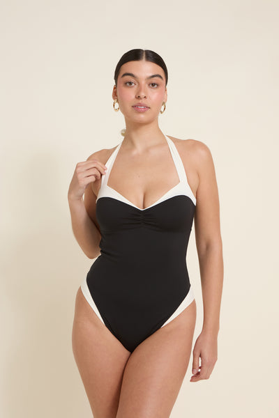 Côte d'Azur One Piece - Black/Ivory PYRATEX®