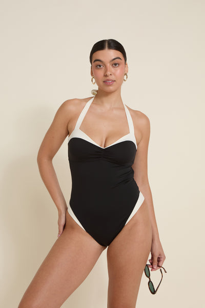 Côte d'Azur One Piece - Black/Ivory PYRATEX®