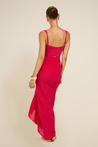 Paros Sarong - Raspberry