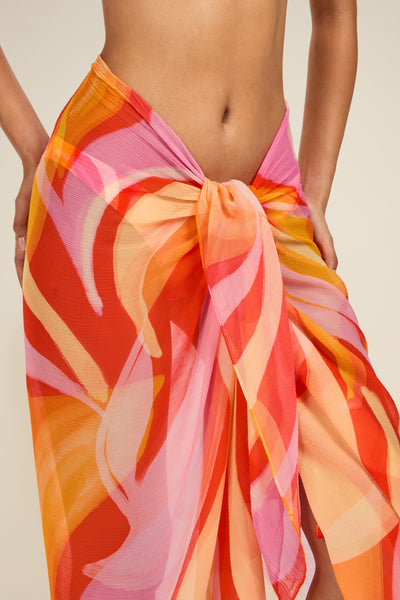 Santorini Sarong - Viva Soleil Print