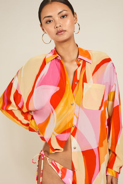 St Barts Shirt - Viva Soleil Print