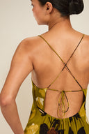 St Tropez Dress - Chartreuse Floral