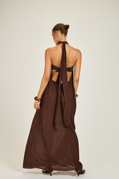 Menorca Dress - Espresso