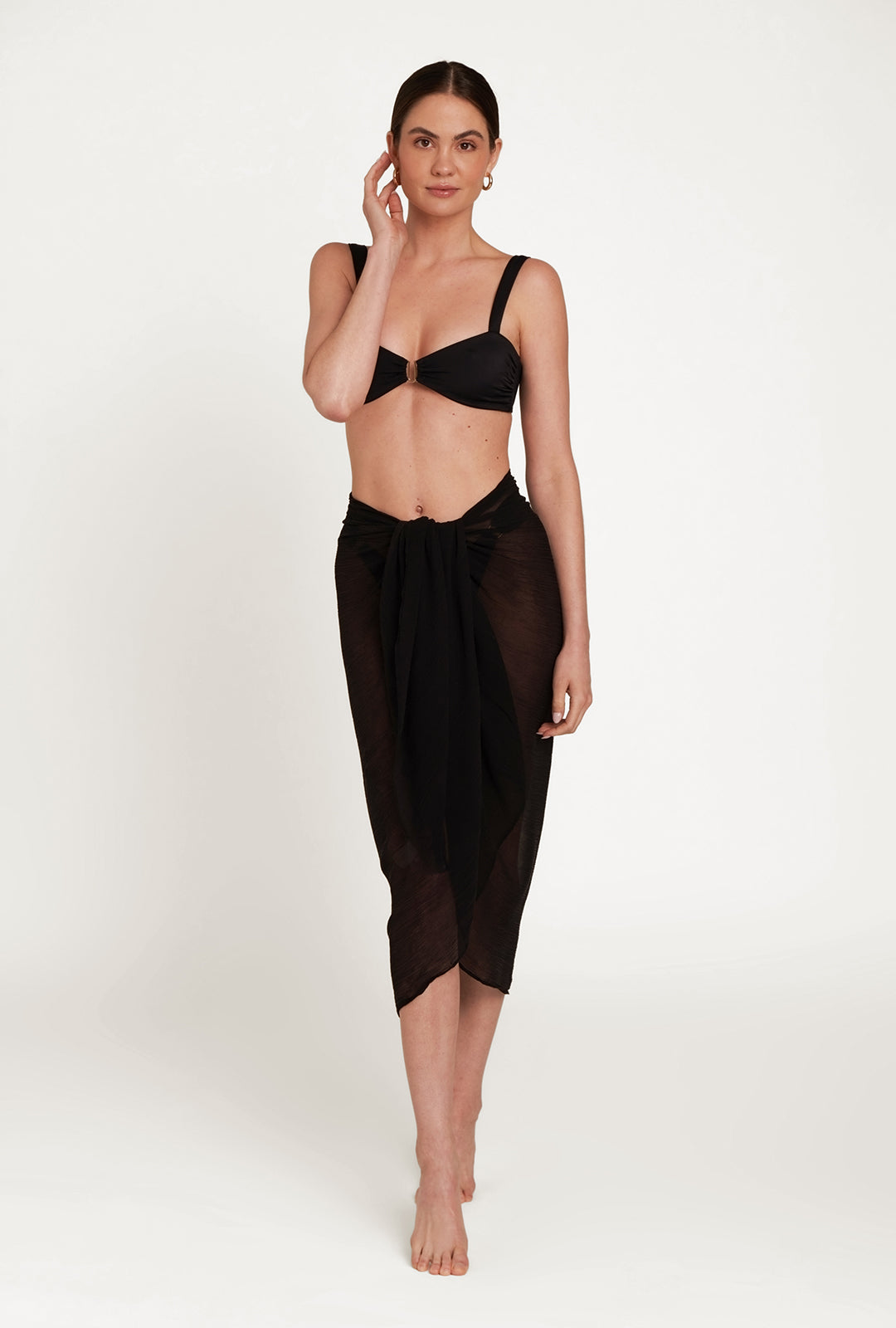 Santorini Sarong - Black