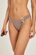 Cabo Verde Bottom - Espresso/Ivory Gingham