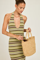 Cape Town Crochet Dress - 70's Stripe