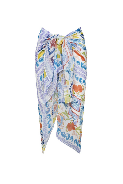 Santorini Sarong - Sicilian Print