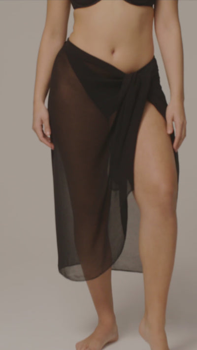 Santorini Sarong - Black